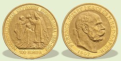 1907-es Koronázási 100 korona - (1907 100 korona)