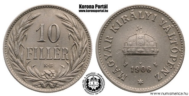 1906-os 10 fillr - (1906 10 fillr)