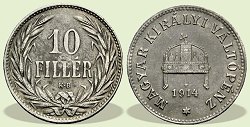 1914-es nikkel 10 fillér - (1914 10 fillér)