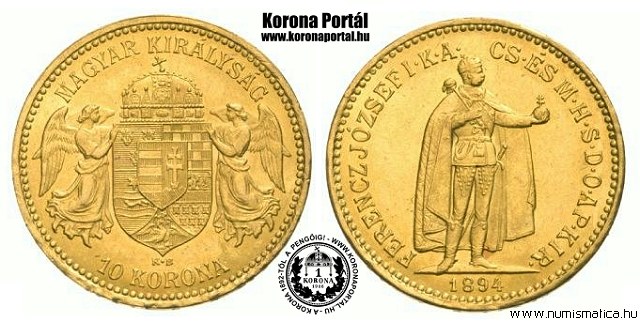 1894-es 10 korona - (1894 10 korona)