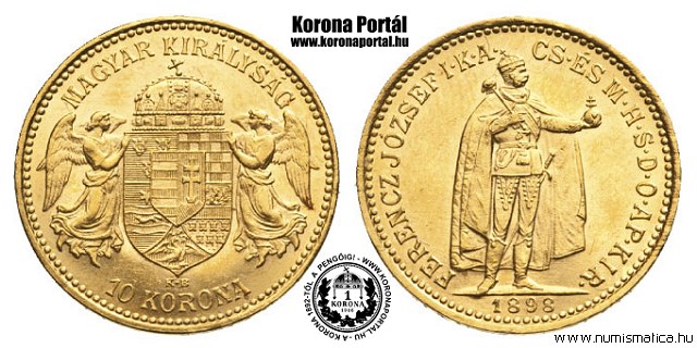 1898-as 10 korona - (1898 10 korona)