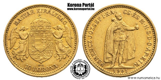 1901-es 10 korona - (1901 10 korona)