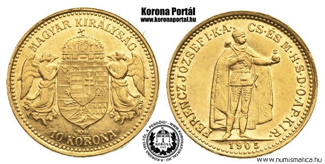 1905-s 10 korona - (1905 10 korona)