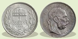 1893-as 1 korona - (1893 1 korona)