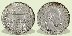 1896-os 1 korona - (1896 1 korona)