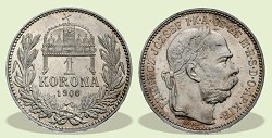 1906-os 1 korona - (1906 1 korona)