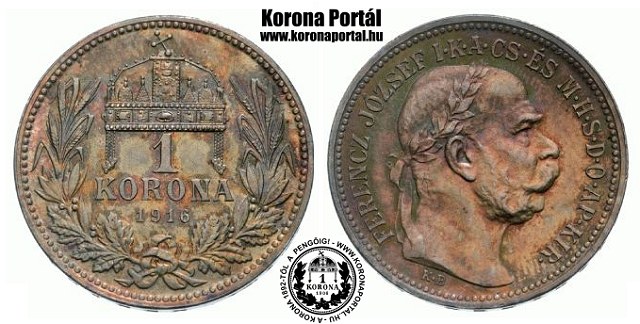1916-os 1 korona - (1916 1 korona)