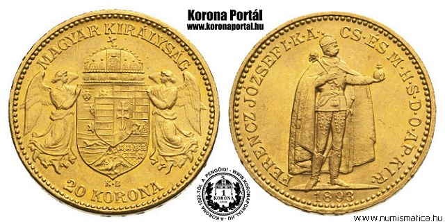 1893-as 20 korona - (1893 20 korona)