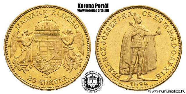 1894-es 20 korona - (1894 20 korona)