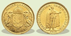 1908-as 20 korona - (1908 20 korona)