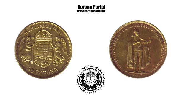 1907-es srgarz miniatr 10 korons (mini rme)