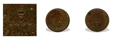 1894-es bronz miniatűr 1 filléres (mini érme)