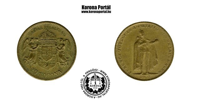 1907-es srgarz miniatr 20 korons (mini rme)