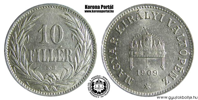 1909-es 10 fillr - (1909 10 fillr)