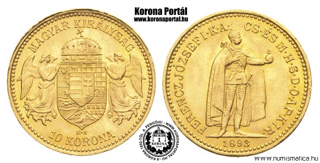 1893-as 10 korona - (1893 10 korona)