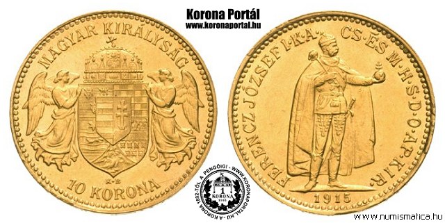 1915-s 10 korona - (1915 10 korona)