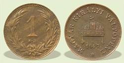1897-os 1 fillér - (1897 1 fillér)