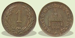 1898-as 1 fillér - (1898 1 fillér)