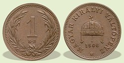 1906-os 1 fillér - (1906 1 fillér)