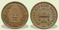 1914-es 1 fillér - (1914 1 fillér)