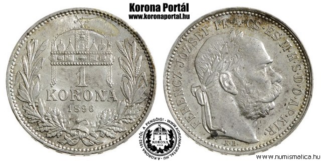 1896-os 1 korona - (1896 1 korona)
