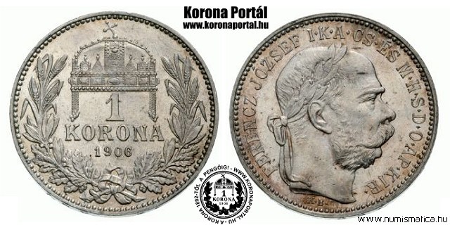 1906-os 1 korona - (1906 1 korona)