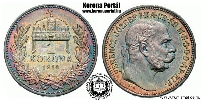 1914-es 1 korona - (1914 1 korona)