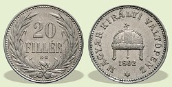 1892-es 20 fillr - (1892 20 fillr)