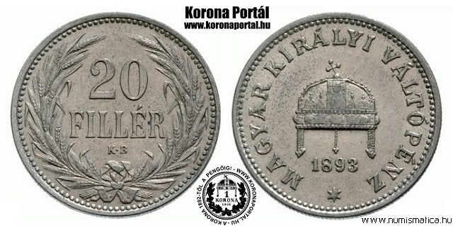 1893-as 20 fillr - (1893 20 fillr)