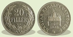 1908-as 20 fillr - (1908 20 fillr)