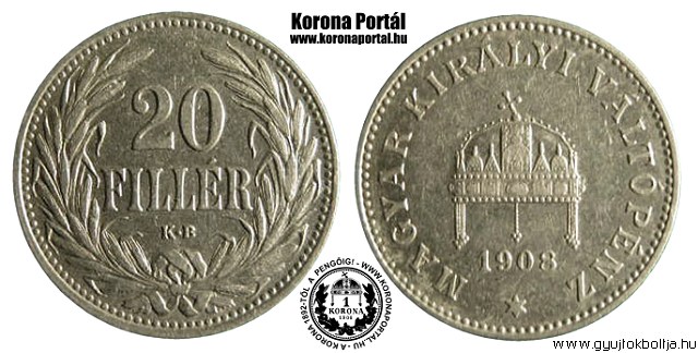 1908-as 20 fillr - (1908 20 fillr)