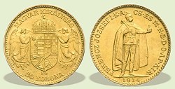 1914-es 20 korona Bosznia cmer - (1914 20 korona)