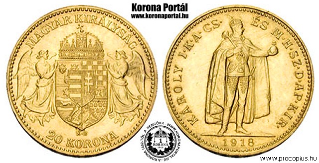 1918-as 20 korona IV. Kroly - (1918 20 korona)