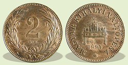 1894-es 2 fillér - (1894 2 fillér)