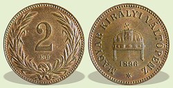 1896-os 2 fillér - (1896 2 fillér)
