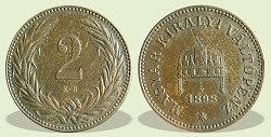 1898-as 2 fillér - (1898 2 fillér)
