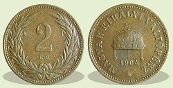 1904-es 2 fillér - (1904 2 fillér)