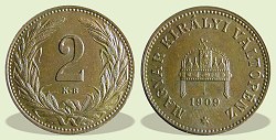 1909-es 2 fillér - (1909 2 fillér)
