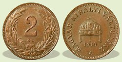 1910-es 2 fillér - (1910 2 fillér)
