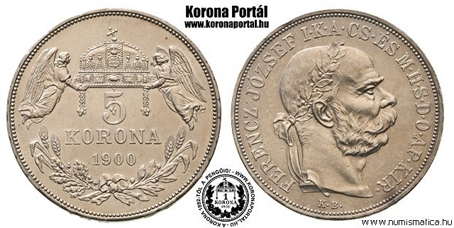 1900-as 5 korona - (1900 5 korona)