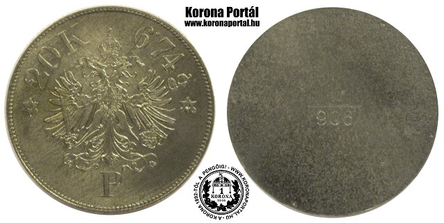 Osztrk arany 20 korons pnzsly 20K P