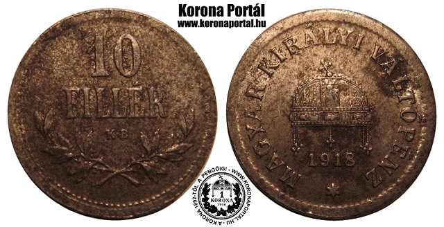 1918-as gyr nlkli veret 10 fillr