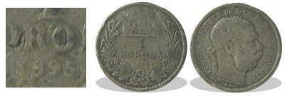 1895-s hamis lom 1 korons