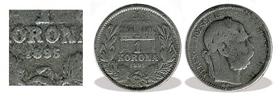 1895-s hamis lom 1 korons