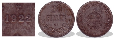 1922-es vas prbaveret 20 filllres