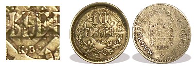 Hzilag megronglt 1915-s 10 fillres